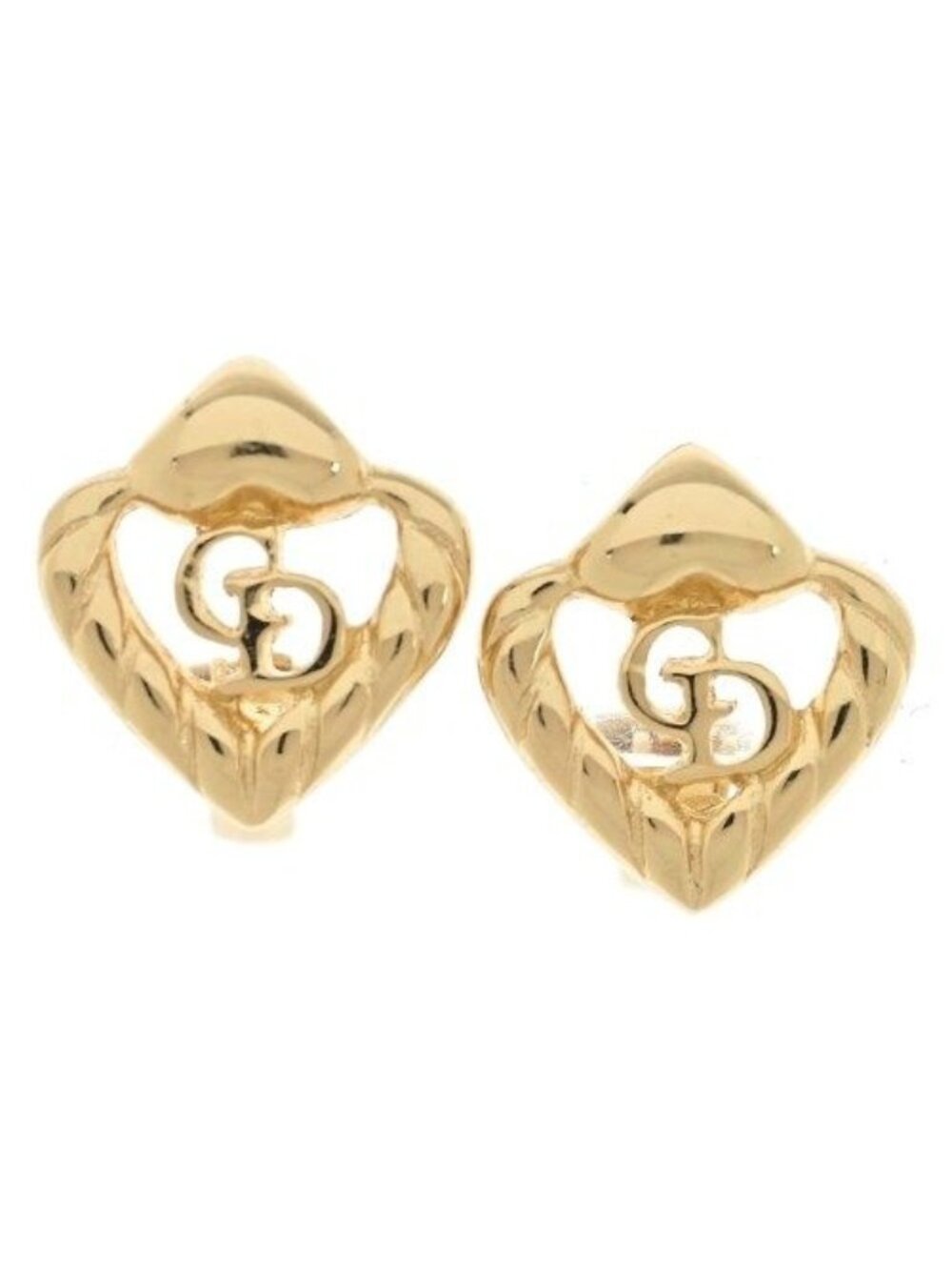 Dior Earrings Vintage Gold